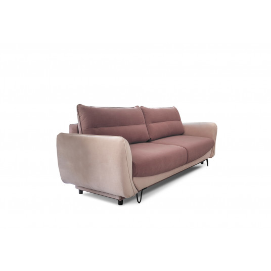  Sofa - lova Silva su patalynės dėže rausva, Velvetmat 24, Mat Velvet 61 