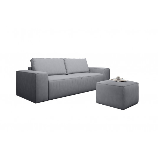 Sofa - lova Silla su patalynės dėže pilka, Poco 4