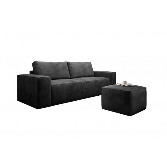 Sofa - lova Silla su patalynės dėže pilka, Nube 6