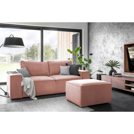 Sofa - lova Silla su patalynės dėže rausva, Nube 24