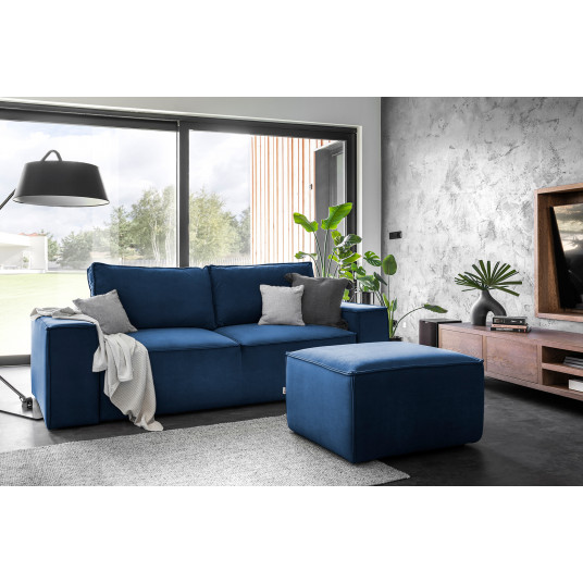 Sofa - lova Silla su patalynės dėže mėlyna, Loco 40