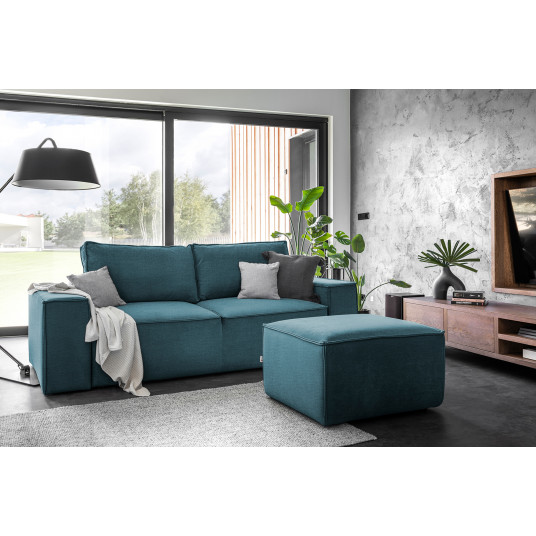 Sofa - lova Silla su patalynės dėže mėlyna, Monolith 76