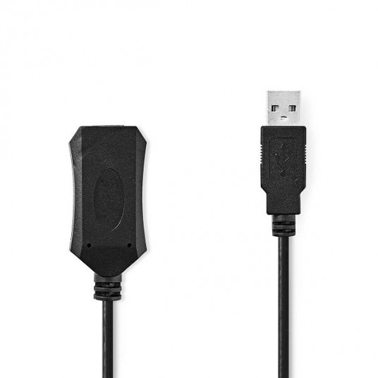  NEDIS CCGP60EXTBK100 Cable USB 2.0 | USB-A male | USB-A female | 480 Mbps | 10,0 m 