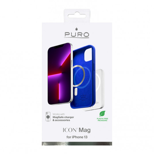  Icon Mag dėklas PURO skirtas iPhone 13 Magsafe, mėlynas / IPC1361ICONMAGDKBL 