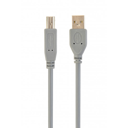  Cablexpert CCP-USB2-AMBM-6G USB 2.0 A-plug B-plug 6ft cable, grey color 