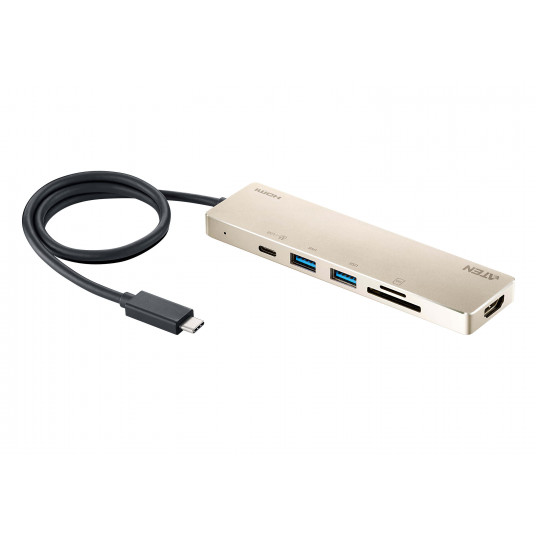  Aten UH3239 USB-C Multiport Mini Dock with Power Pass-Through 