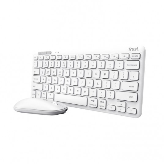  KEYBOARD +MOUSE WRL LYRA/WHITE 25073 TRUST 