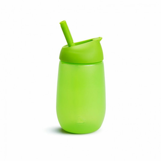 MUNCHKIN gertuvė su šiaudeliu SIMPLE CLEAN, 237ml, green, 12m+, 90017