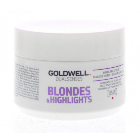  Regenerating Mask neutralizing yellow hair tones Dualsenses Blonde s  Highlights  60 Sec Treatment 