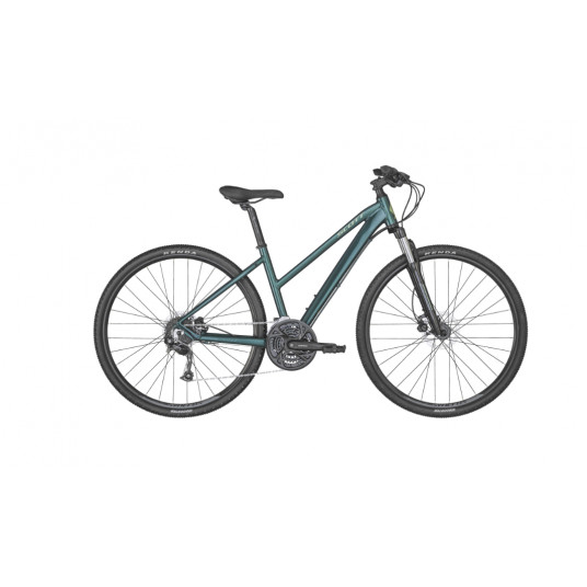  Dviratis 28" Scott Sub Cross 40 Lady tamsiai žalias - s 