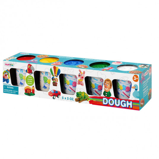 PLAYGO DOUGH plastilinas 5 pagr. spalvos, 8605, 8922