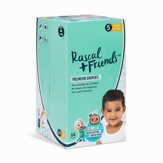 RASCAL + FRIENDS sauskelnės, 5 dydis, 64 vnt, 93619