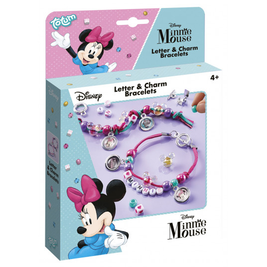 TOTUM DISNEY MINNIE MOUSE kūrybinis rinkinys Letter & Charm Bracelets, 580176