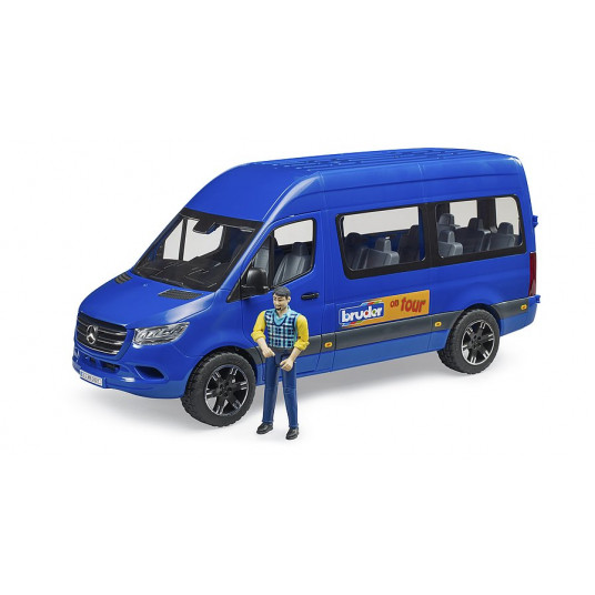 BRUDER 1:16 MB Sprinter Transfer automobilis su vairuotoju, 02681