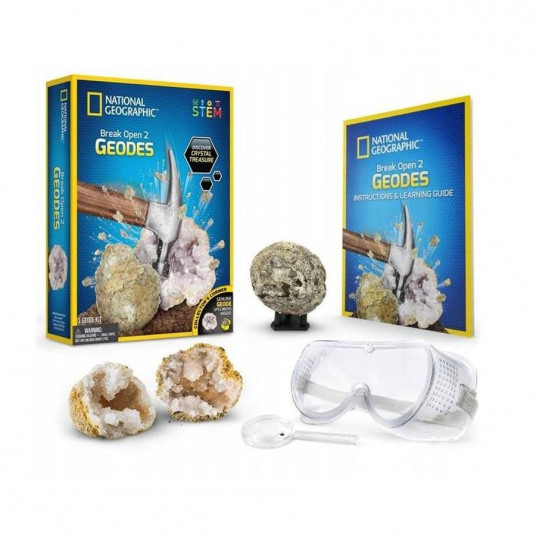 NATIONAL GEOGRAPHIC rinkinys Break Your Own Geode, RTNGGEO2