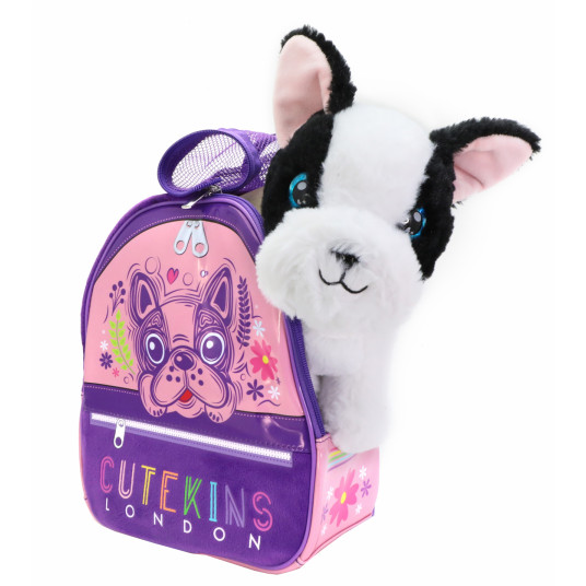  CUTEKINS pliušinis žaislas Šuo Poochi Poo su nešiojimo krepšiu, 35046 