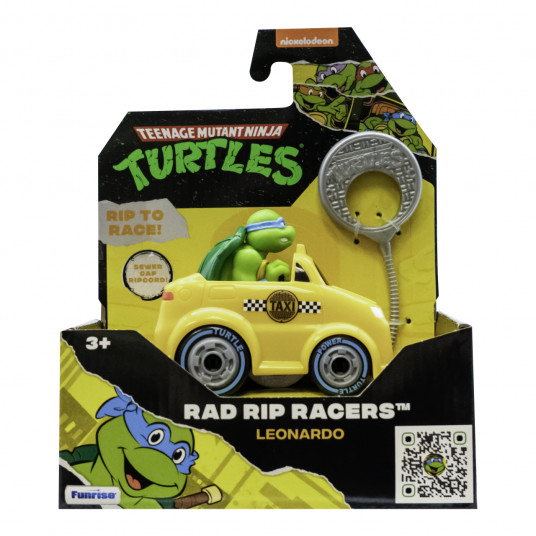TMNT mašinėlė su figūrėle Rad Rip Racers, asort., 71046