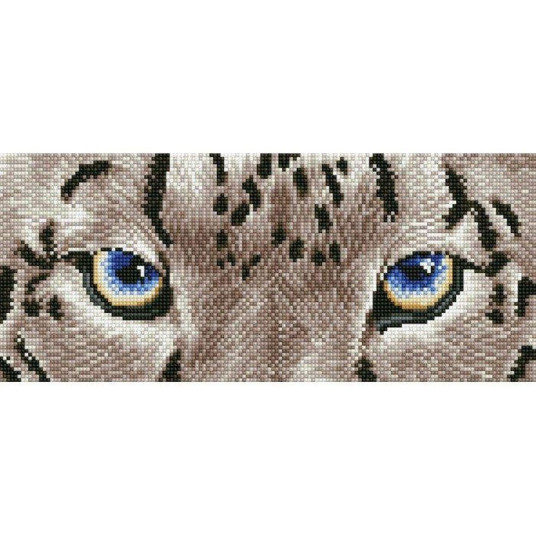 Deimantinė mozaika SNOW LEOPARD SPY 42x18