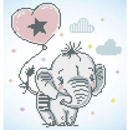Deimantinė mozaika SWEET TRUNKS 30x28