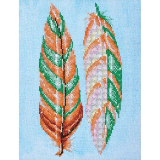 Deimantinė mozaika FEATHER WHISPERS 35x32