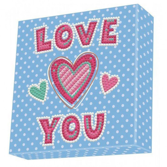  Deimantinė mozaika LOVE YOU 15X15 