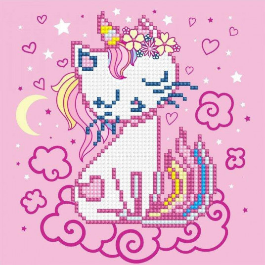 Deimantinė mozaika UNI-KITTY 20,3x20,3