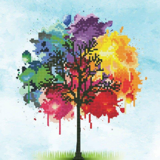  Deimantinė mozaika RAINBOW TREE 30,5x30,5 