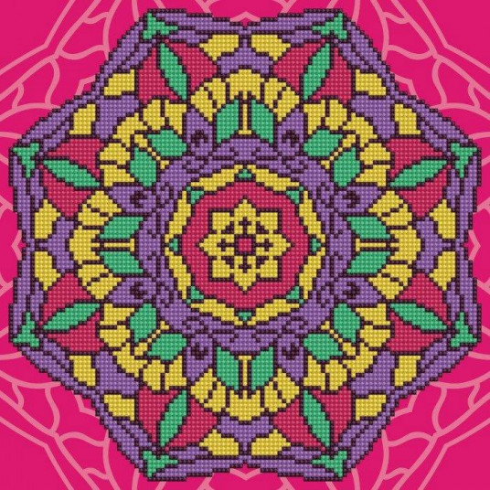  Deimantinė mozaika MANDALA 32x40 