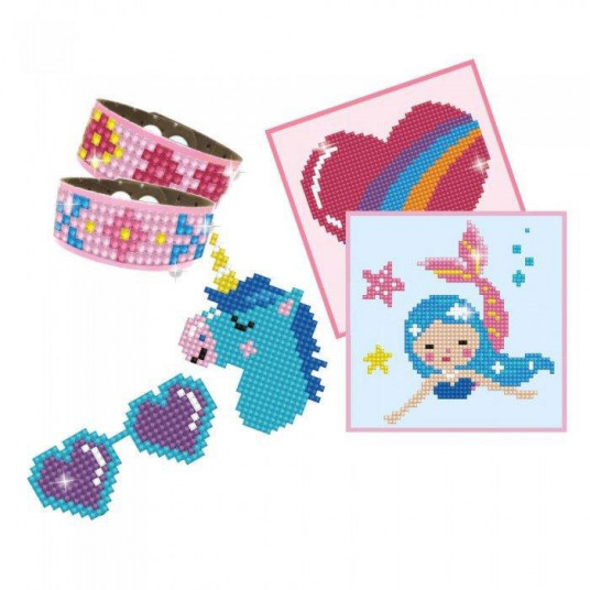  Deimantinė mozaika GIRL VARIETY KIT 6 projects PINK 