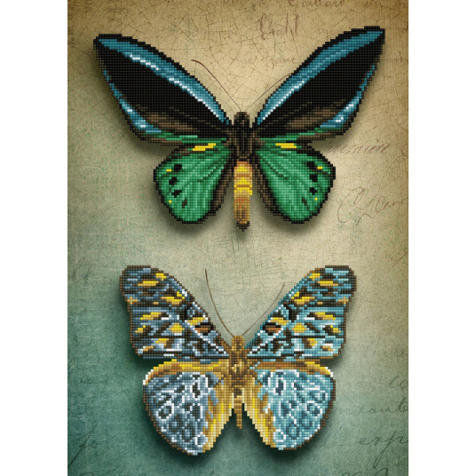  Deimantinė mozaika ANTIQUE BUTTERFLIES 51,5x37 