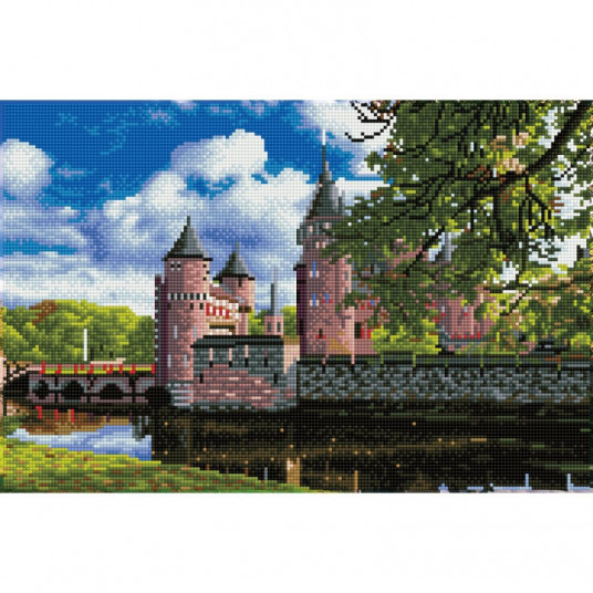  Deimantinė mozaika DE HAAR MEDIEVAL CASTLE HOLLAND 34,5x52 