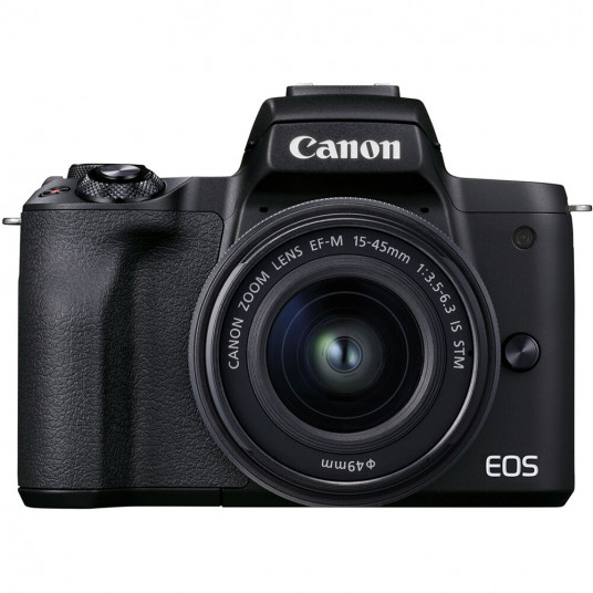  Canon EOS M50 Mark II 15-45 IS STM (Black) - Baltoje dėžutėje (white box) 