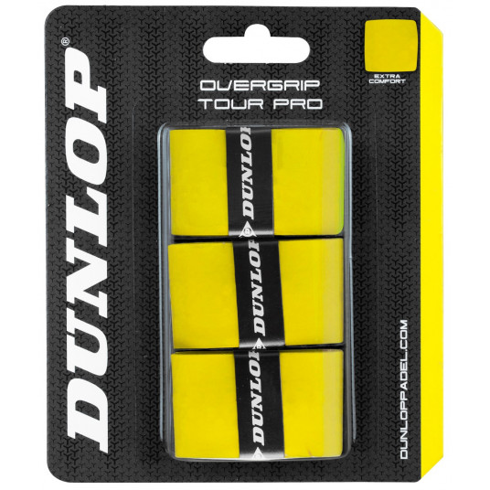  Padel virš. apvija DUNLOP TOUR PRO 3-blister yellow 