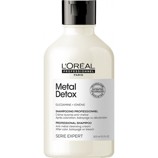 L´Oréal Professionnel - Shampoo for colored and damaged hair, for hair shine, long-lasting color, rich texture Serie Expert Metal Detox ( Professional Shampoo) - 300 ml