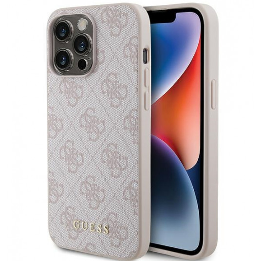 Guess PU 4G Metal Logo Case for Apple iPhone 15 Pro Max
