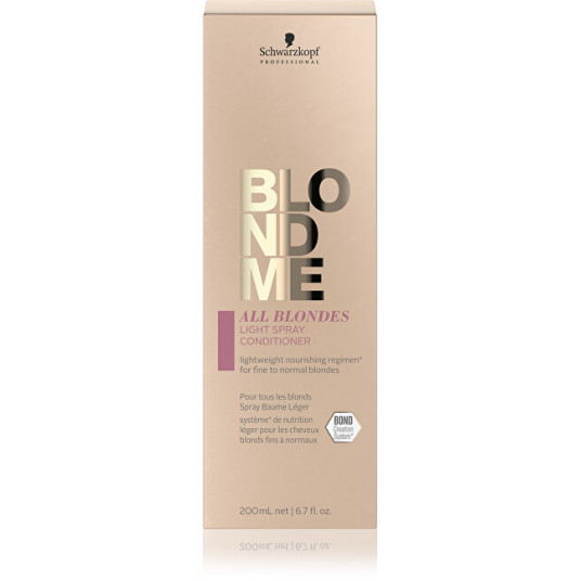  Schwarzkopf Professional - Lightweight Leave-In Conditioner Spray For Fine And Normal Blonde Hair BLONDME All Blonde s ( Light Spray Conditioner) - 200 ml 