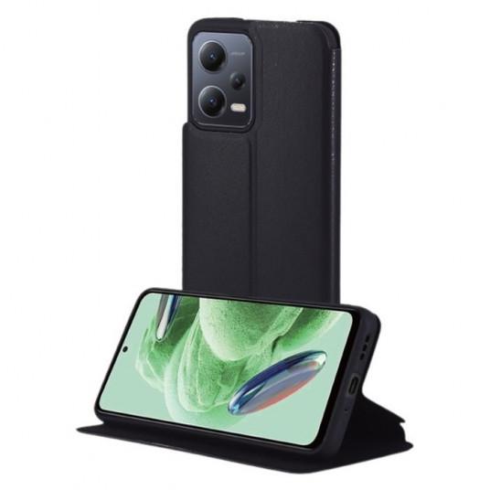  Xiaomi Redmi Note 12 5G Atverčiamas Dėklas Piniginė My Way Juodas 