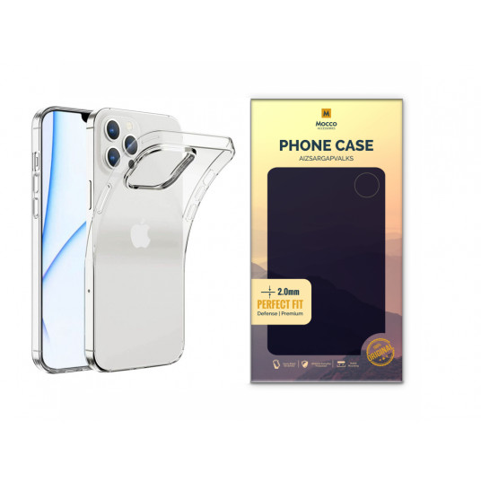 Mocco Original Clear Case 2mm Silicone Case for Apple iPhone 14 Pro Transparent