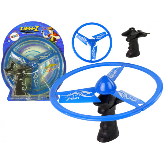 Skraidantis diskas Ufo Launcher, mėlynas