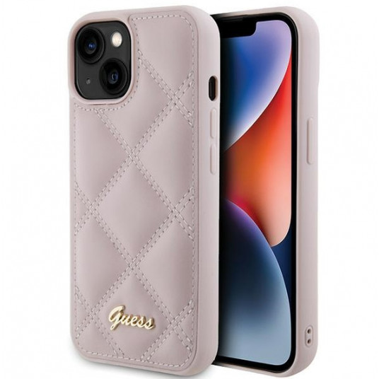  Guess Quilted Metal Logo Case for Apple iPhone 15 