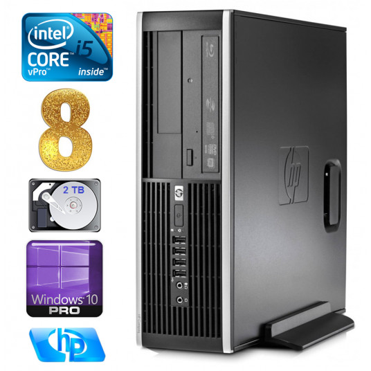 HP 8100 Elite SFF i5-650 8GB 2TB DVD WIN10Pro