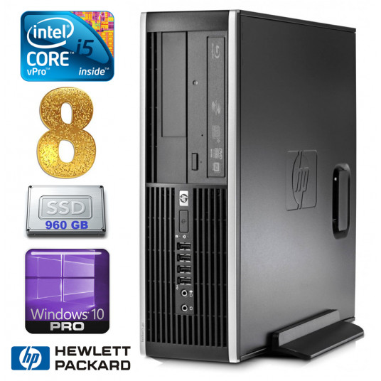  HP 8100 Elite SFF i5-650 8GB 960SSD DVD WIN10Pro 