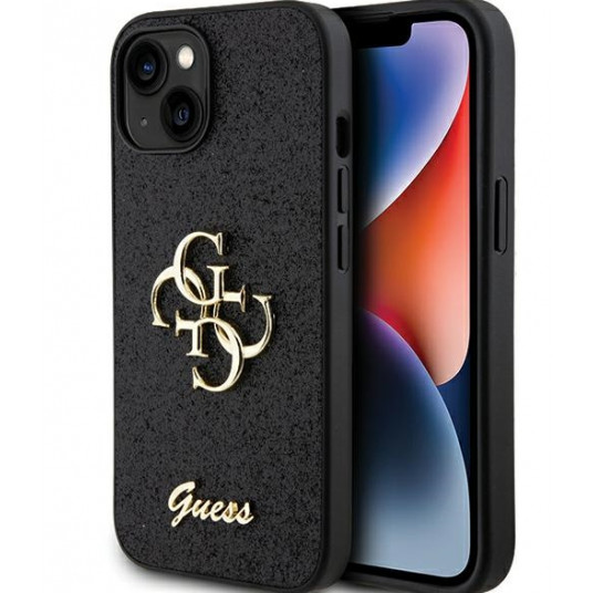Guess Fixed Glitter Big 4G Case for Apple iPhone 15