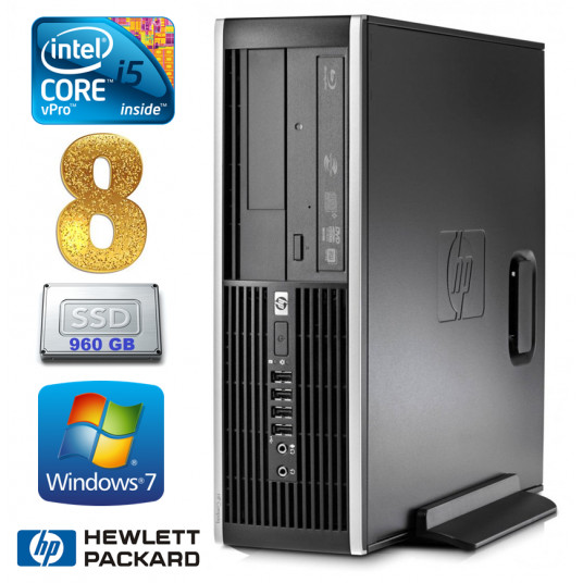  HP 8100 Elite SFF i5-650 8GB 960SSD DVD WIN7Pro 