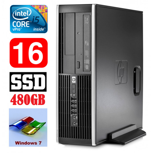  HP 8100 Elite SFF i5-650 16GB 480SSD DVD WIN7Pro 