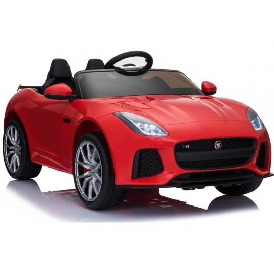 Vienvietis elektromobilis Jaguar F-Type, raudonas