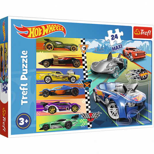 TREFL HOT WHEELS dėlionė, 24 det.
