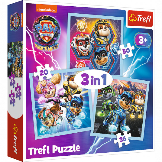 TREFL PAW PATROL 3 dėlionių rinkinys „Šuniukas-patrulis“