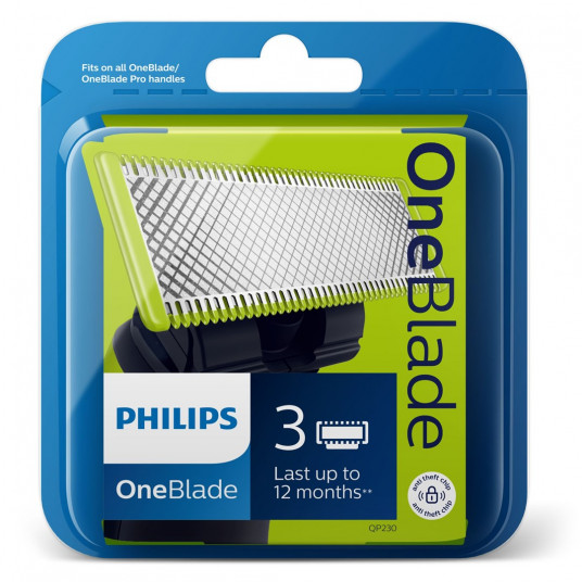  Philips Norelco OneBlade QP230/50 skustuvo priedas Skutimosi peiliukas 