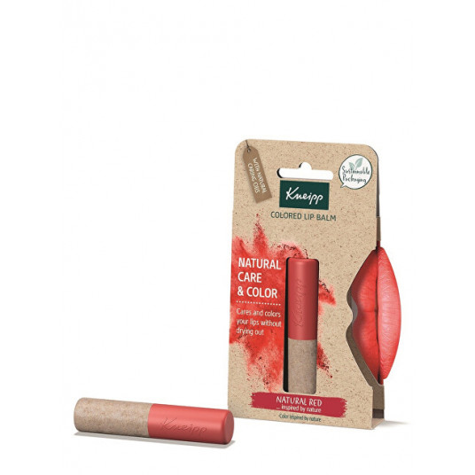  Kneipp - Color lip balm Natura l Red ( Color ed Lip Balm) 3.5 g 